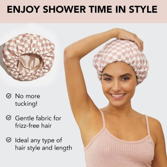 🎁Last Day Promotion 49% OFF🔥-Kitsch Luxury Shower Caps for Women Reusable Waterproof
