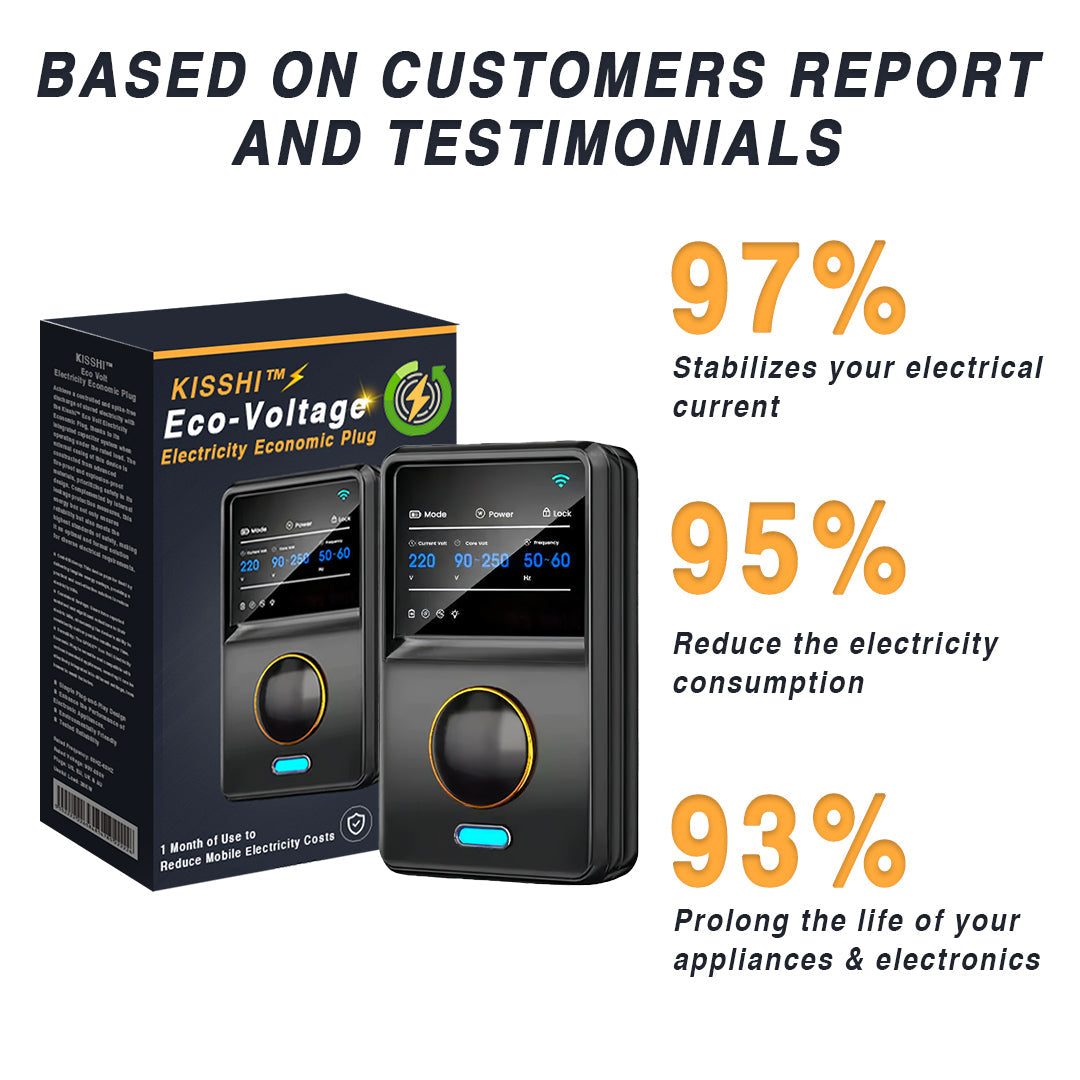 KISSHI™ Eco-Voltage Electricity Economic Plug
