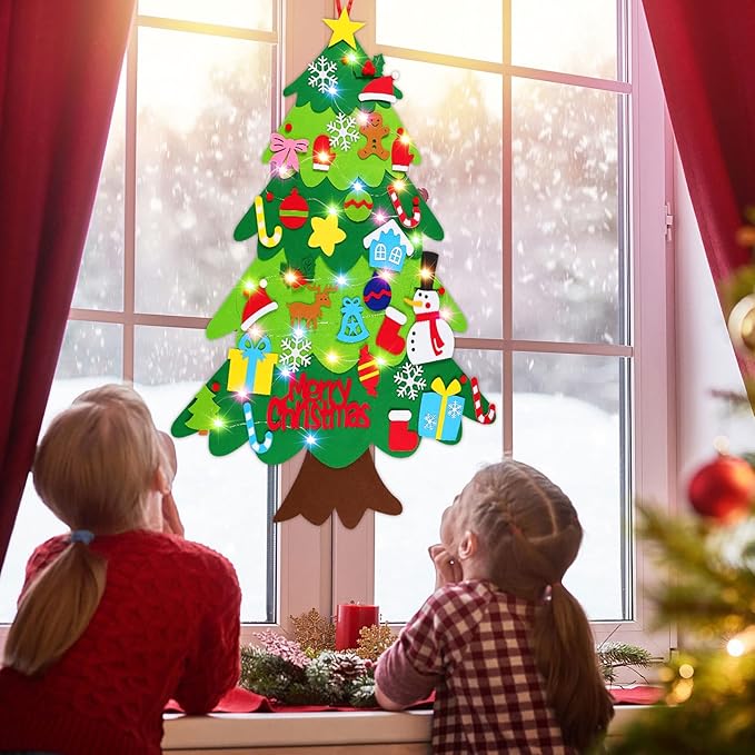 CILIFER® 🎄 Felt Interactive Christmas Tree for Kids