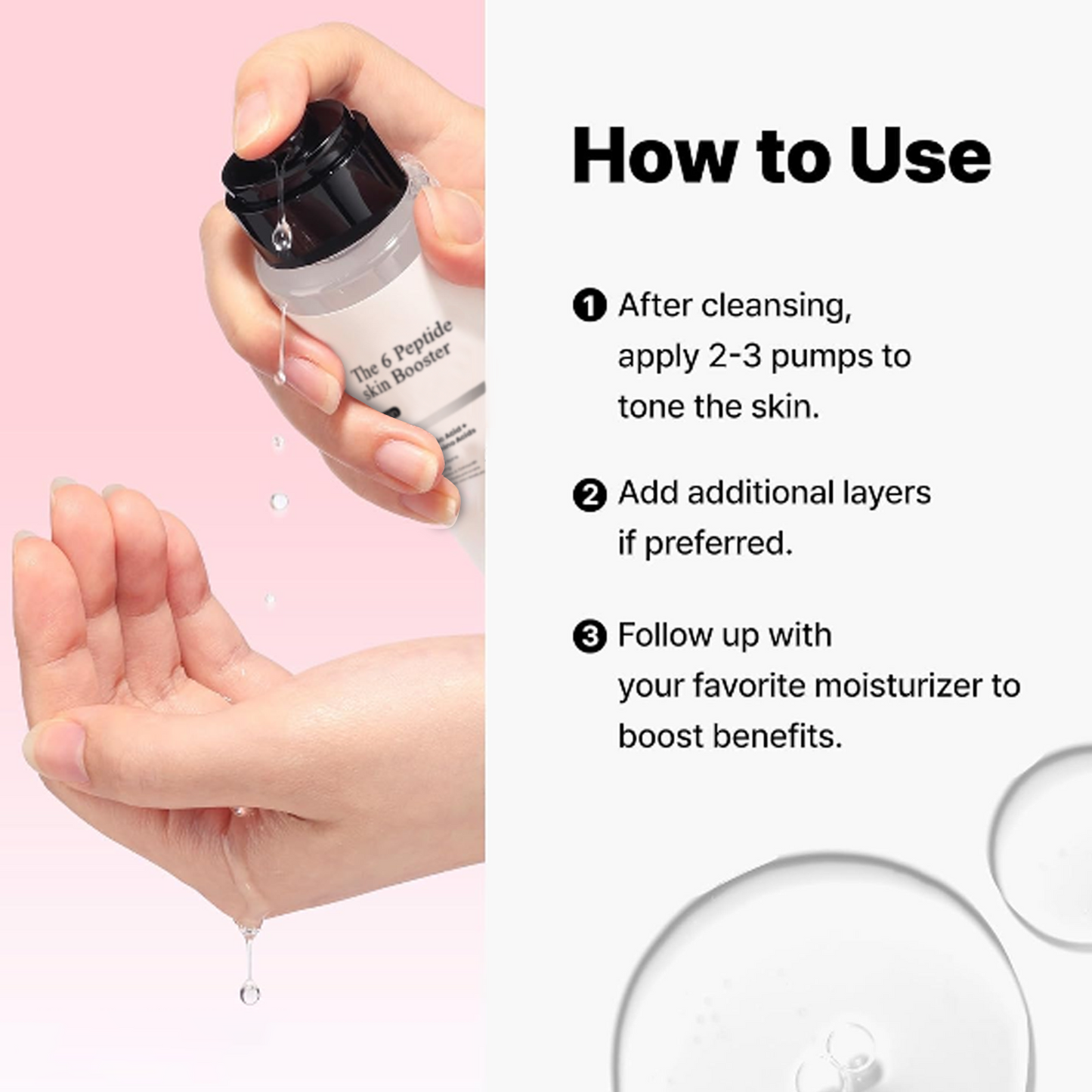 Cilifer® 6X Peptide Collagen Booster Toner Serum 150ml. Skin Renewal Boosting Facial Essence.