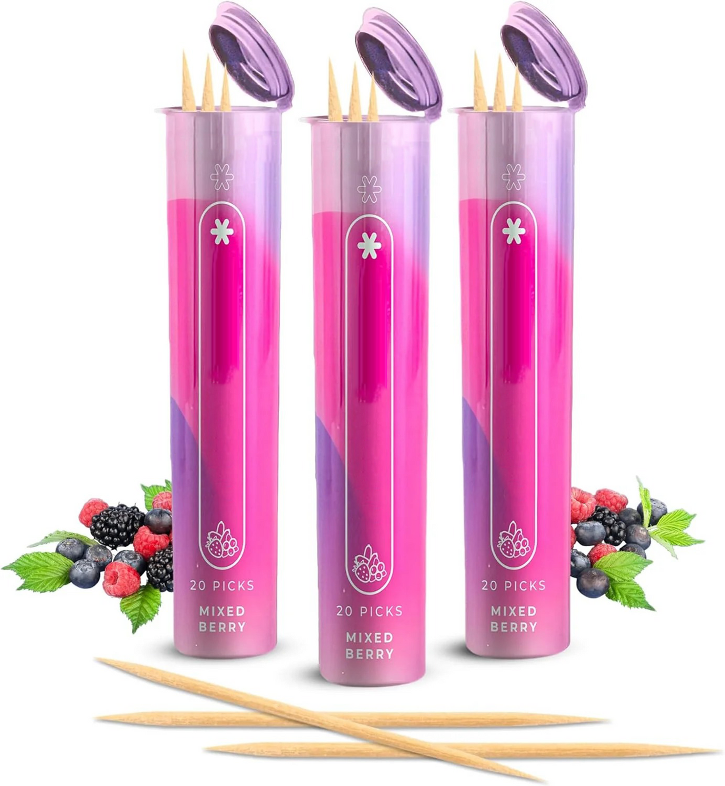 CZTICLE® Help Quit Smoking Extra Thick Boosting Flavored Toothpicks with Lobelia to Help Quit Smoking - Oral Fixation - Nicotine Free Toothpicks - 4 Flavors Kosher Variety Pack