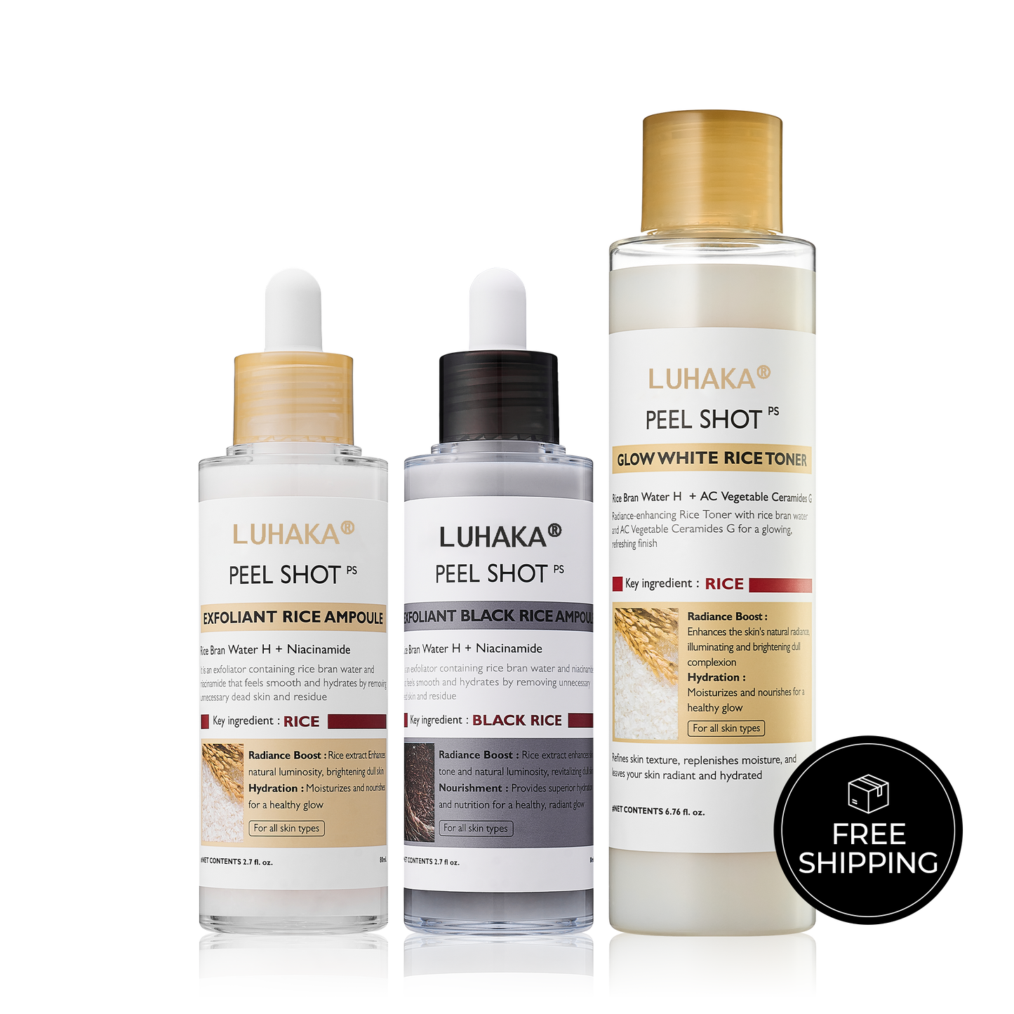 LUHAKA® Peel Shot Glow Rice Line