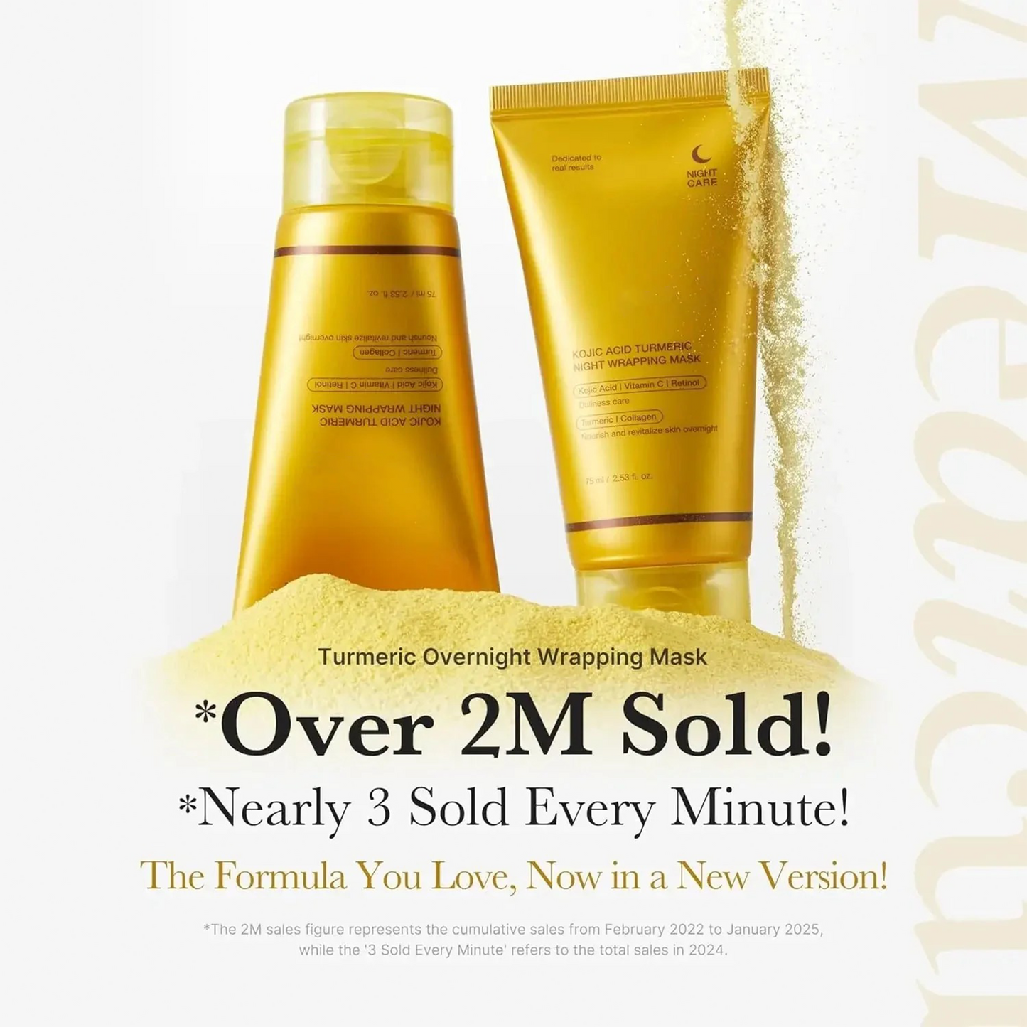 LUHAKA® Kojic Acid Turmeric Night Wrapping Mask