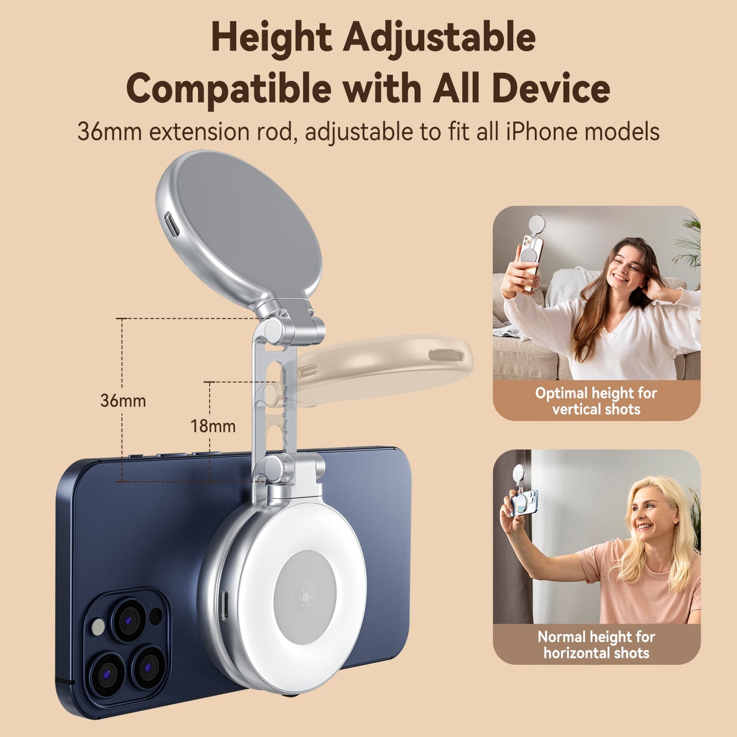 CZTICLE® Magnetic Selfie Ring Light
