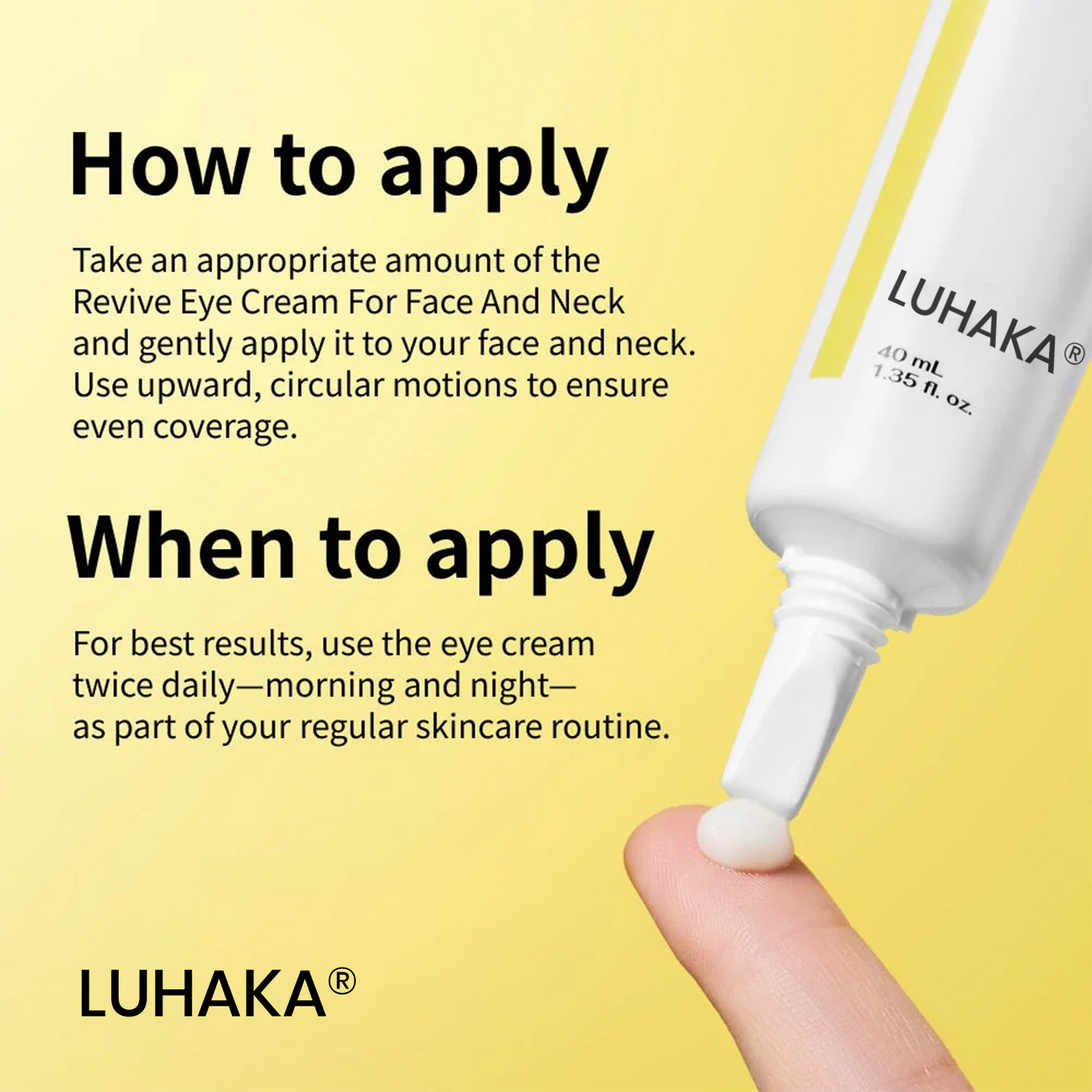 LUHAKA® Revive Eye Cream For Face And Neck