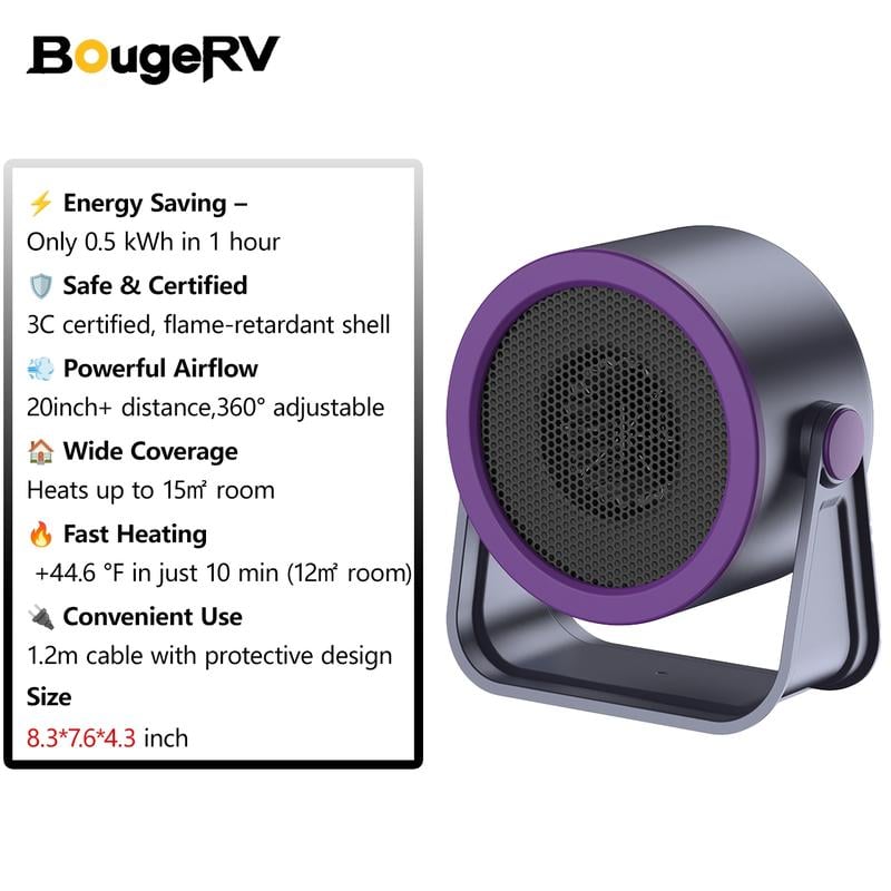 CILIFER® 🔥LAST DAY SALE 50% OFF - BougeRV 2025 Portable Heater – Outdoor & Desktop Mini Radiator