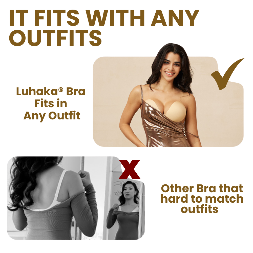 Luhaka® Adhesive Bra Strapless Sticky Invisible Push Up Silicone