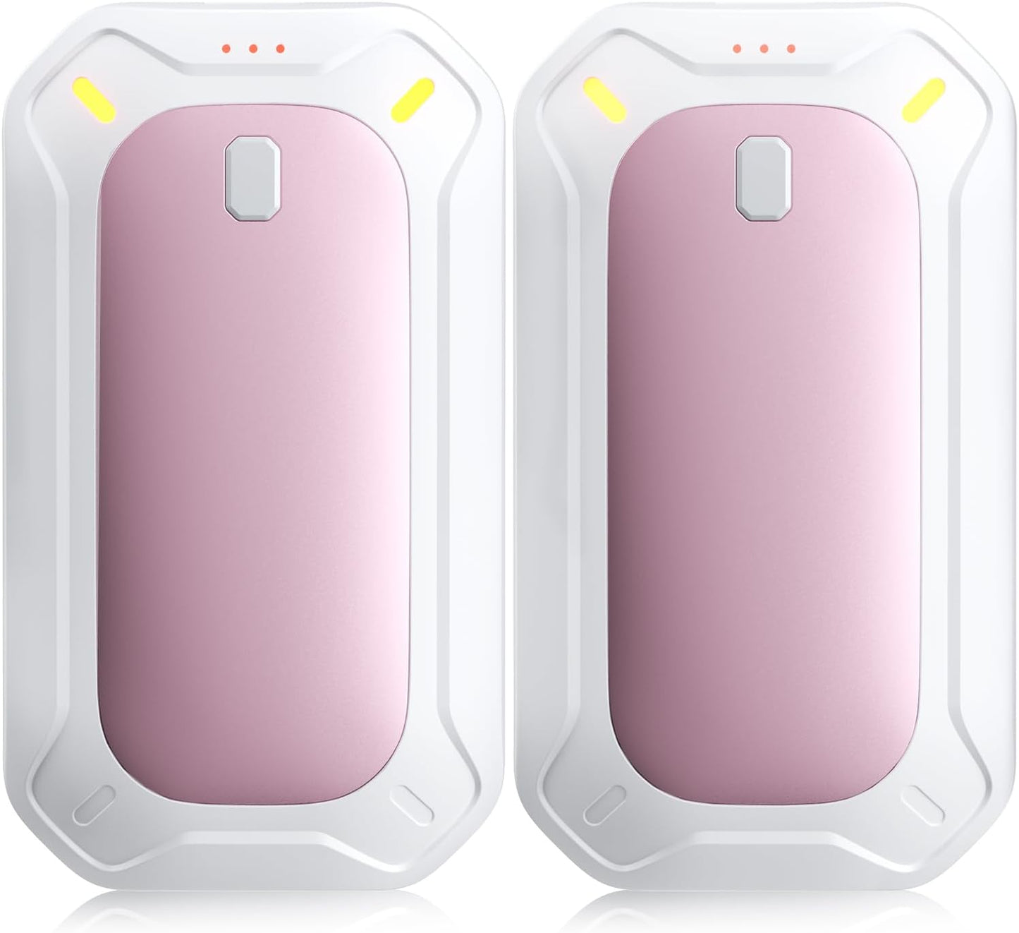 CILIFER® 2 Pack Hand Warmers Rechargeable.Electric Hand Warmer. Double-Sided Warming Portable Heater Reusable. 12 Max Heating Time Pocket Hand Warmers Gifts for Women Men