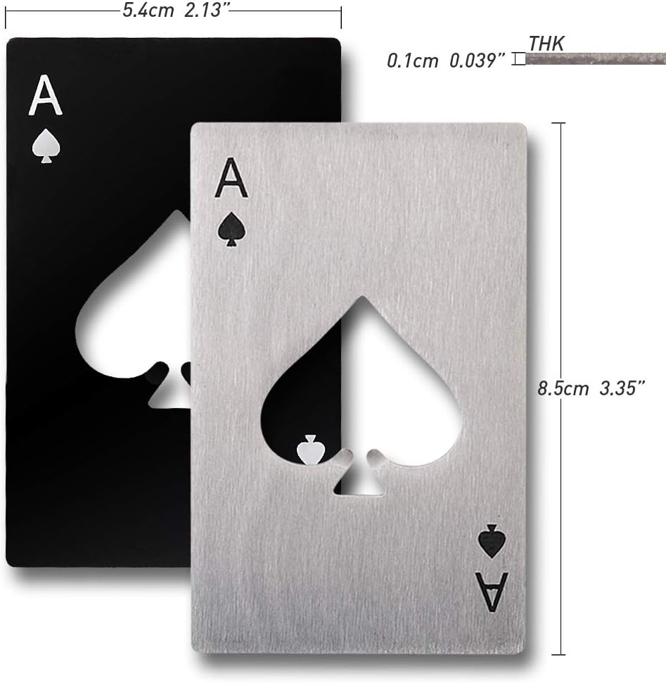 CILIFER® Stainless Steel Casino Poker Bottle Opener Set