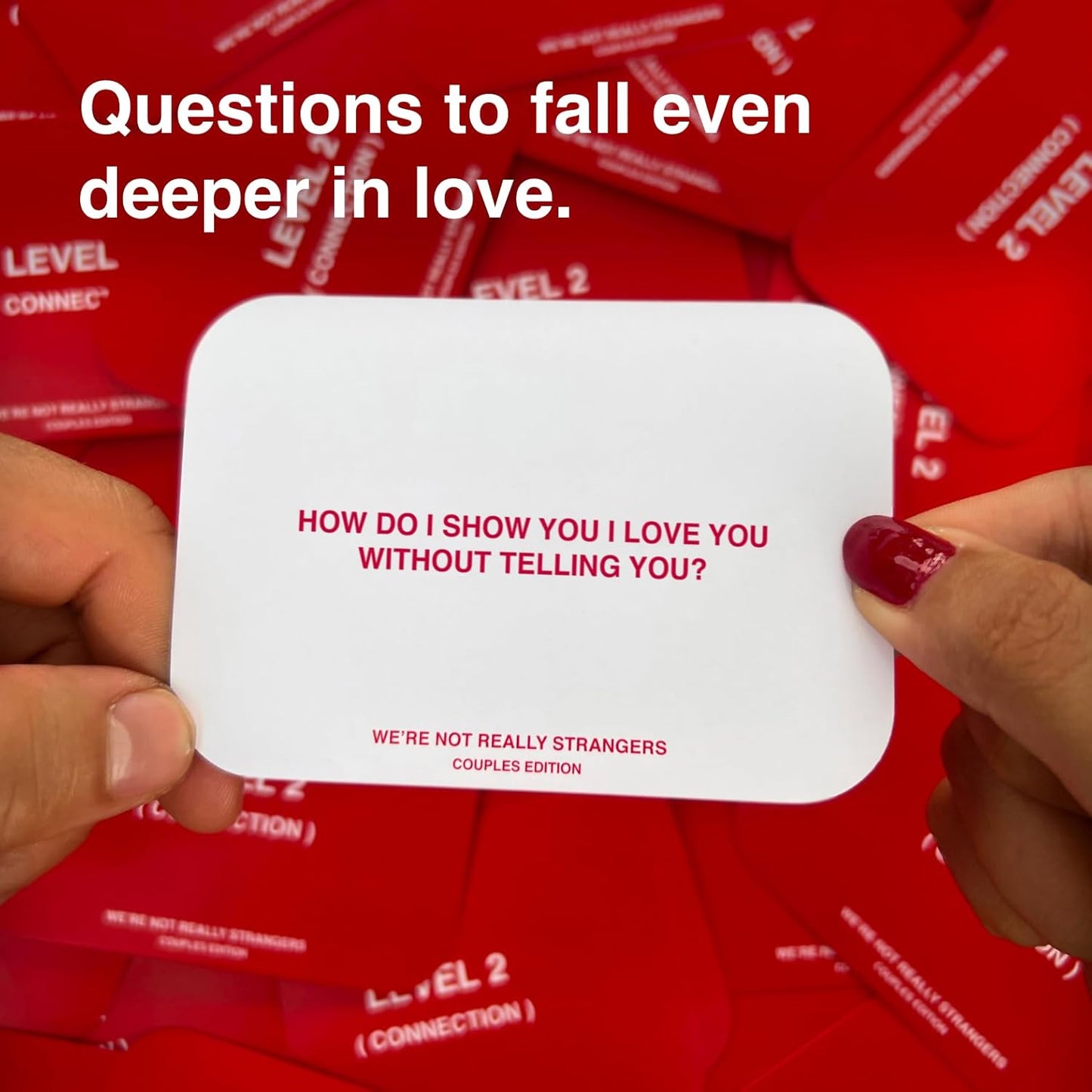 CZTICLE® WE'RE NOT REALLY STRANGERS Couples Edition Card Game - 150 Conversation Cards for Couples