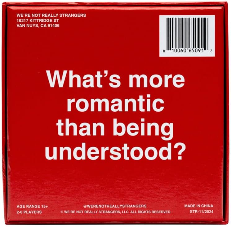 CZTICLE® WE'RE NOT REALLY STRANGERS Couples Edition Card Game - 150 Conversation Cards for Couples