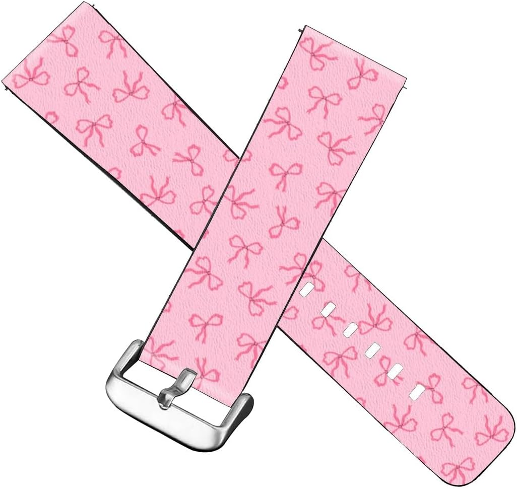 CILIFER® Compatible with Fitbit Versa 2 / Versa/VersaLite/VersaSE Patterned PU Leather Band Replacement Strap.