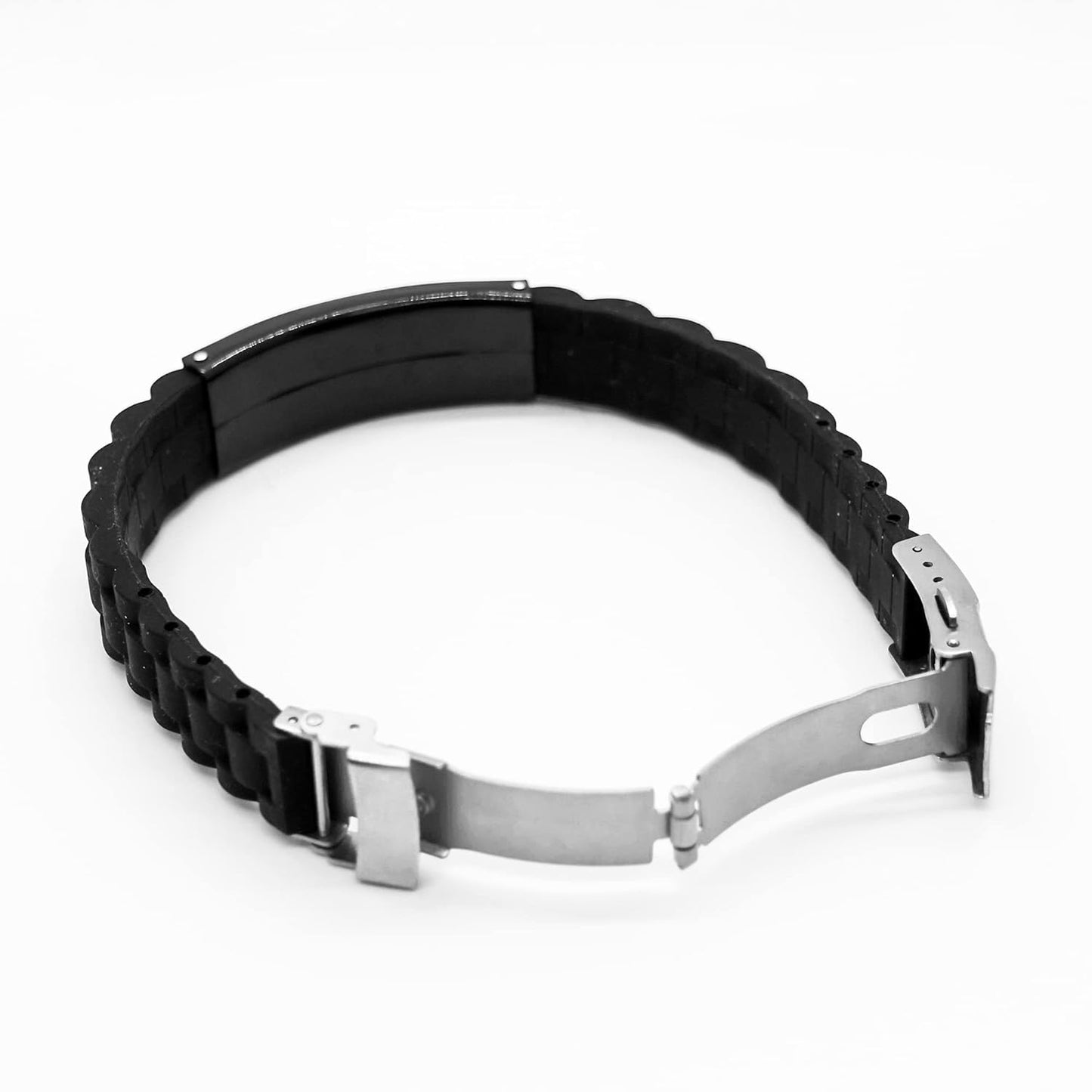 CZTICLE® Baptism Gifts For Teenage Boys. Religious Catholic Christian Bracelet For Men. I Can Do All Things Through Christ. Stainless Steel Silver Silicone. no gemstone