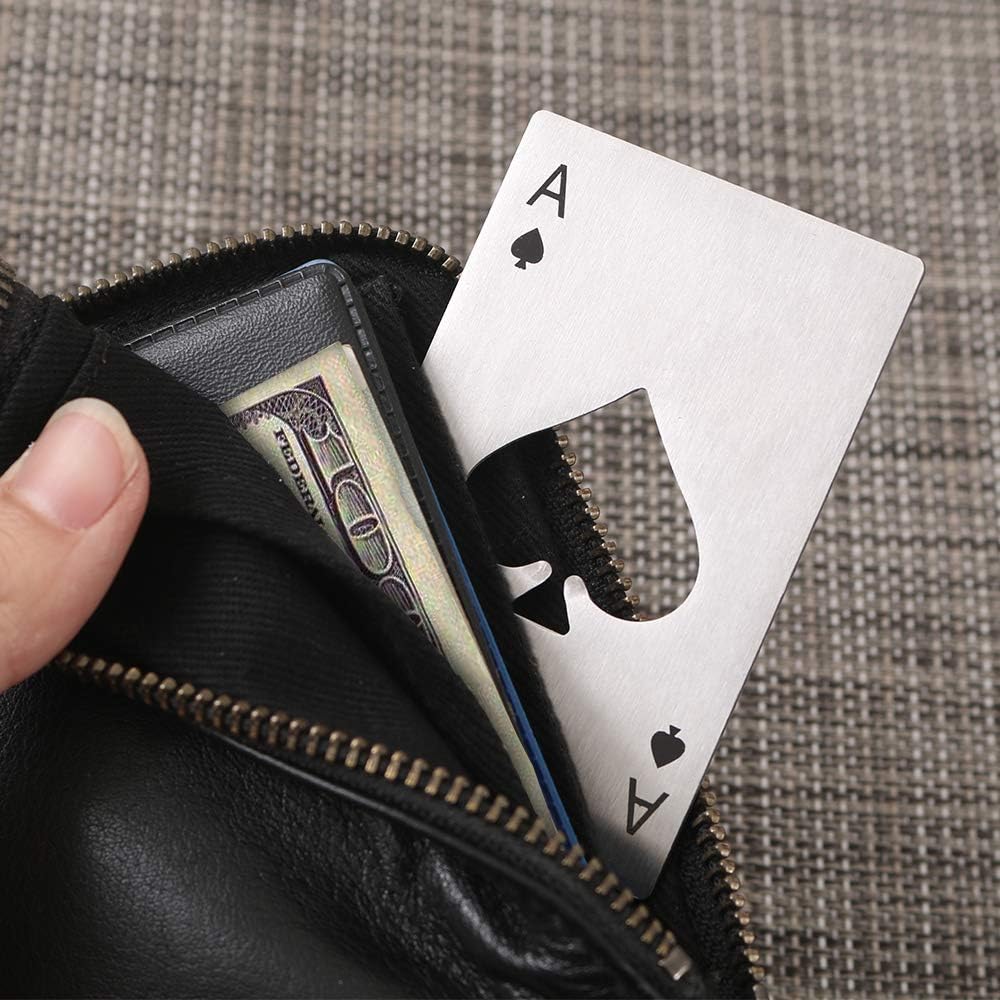 CILIFER® Stainless Steel Casino Poker Bottle Opener Set