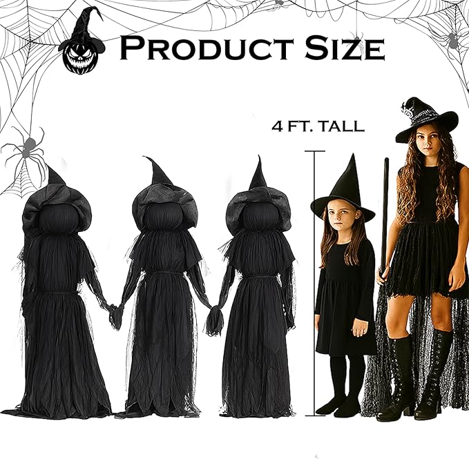 2025 Halloween Special 🧙♀️Lighted Halloween Witch Stakes