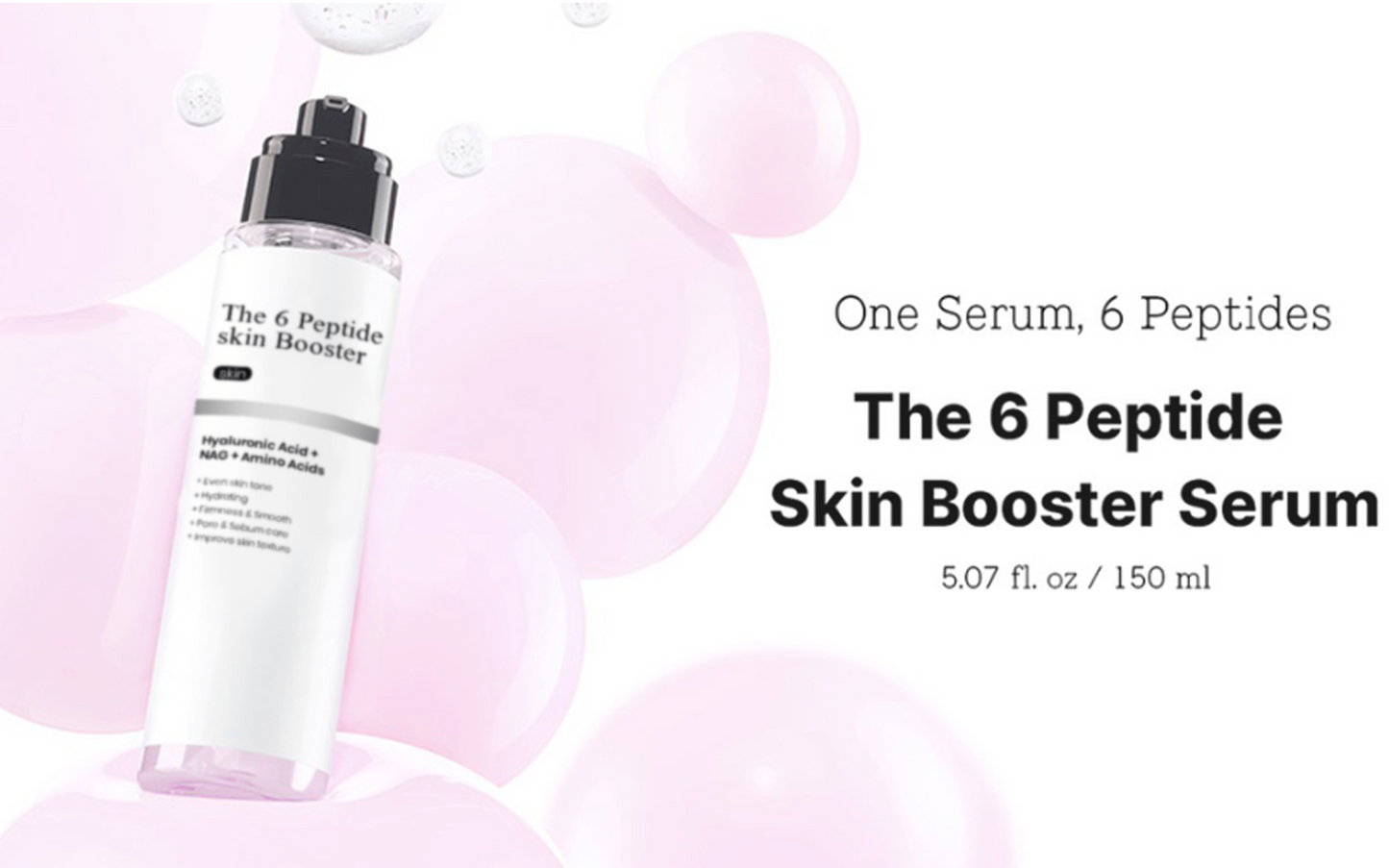 Cilifer® 6X Peptide Collagen Booster Toner Serum 150ml. Skin Renewal Boosting Facial Essence.