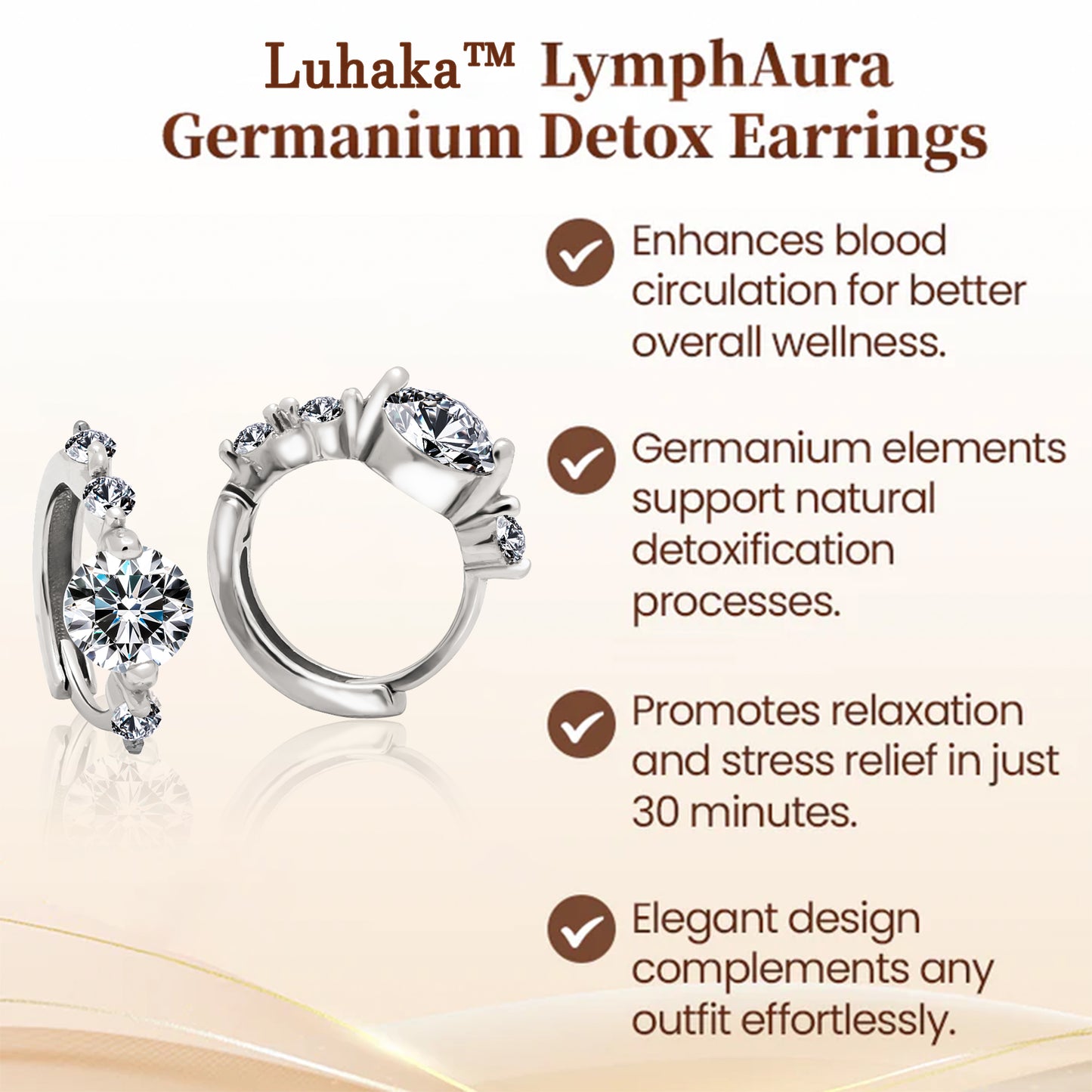 LymphAura Germanium Detox Earrings