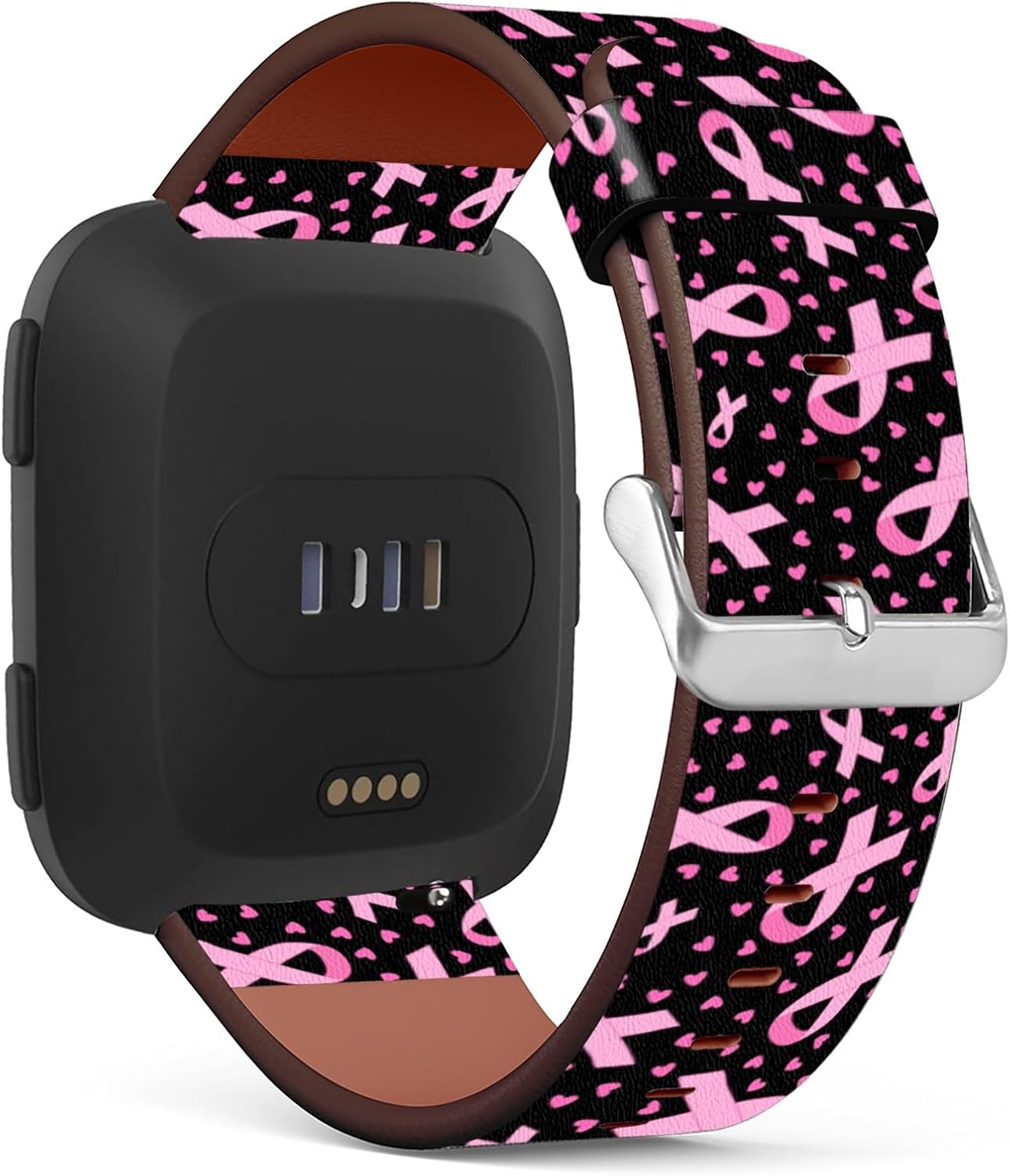 CILIFER® Compatible with Fitbit Versa 2 / Versa/VersaLite/VersaSE Patterned PU Leather Band Replacement Strap.