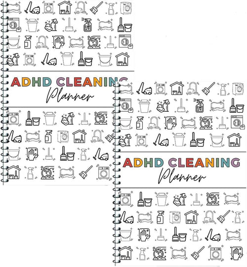 Cilifer® 2 Pack Cleaning Planner. Cleaning Schedule and Checklist Organizer. Daily Weekly Monthly Household Cleaning Planner. Chore Chart Notebook for Home. Family Cleaning Tasks. DIY Home Improvement. Editable Template