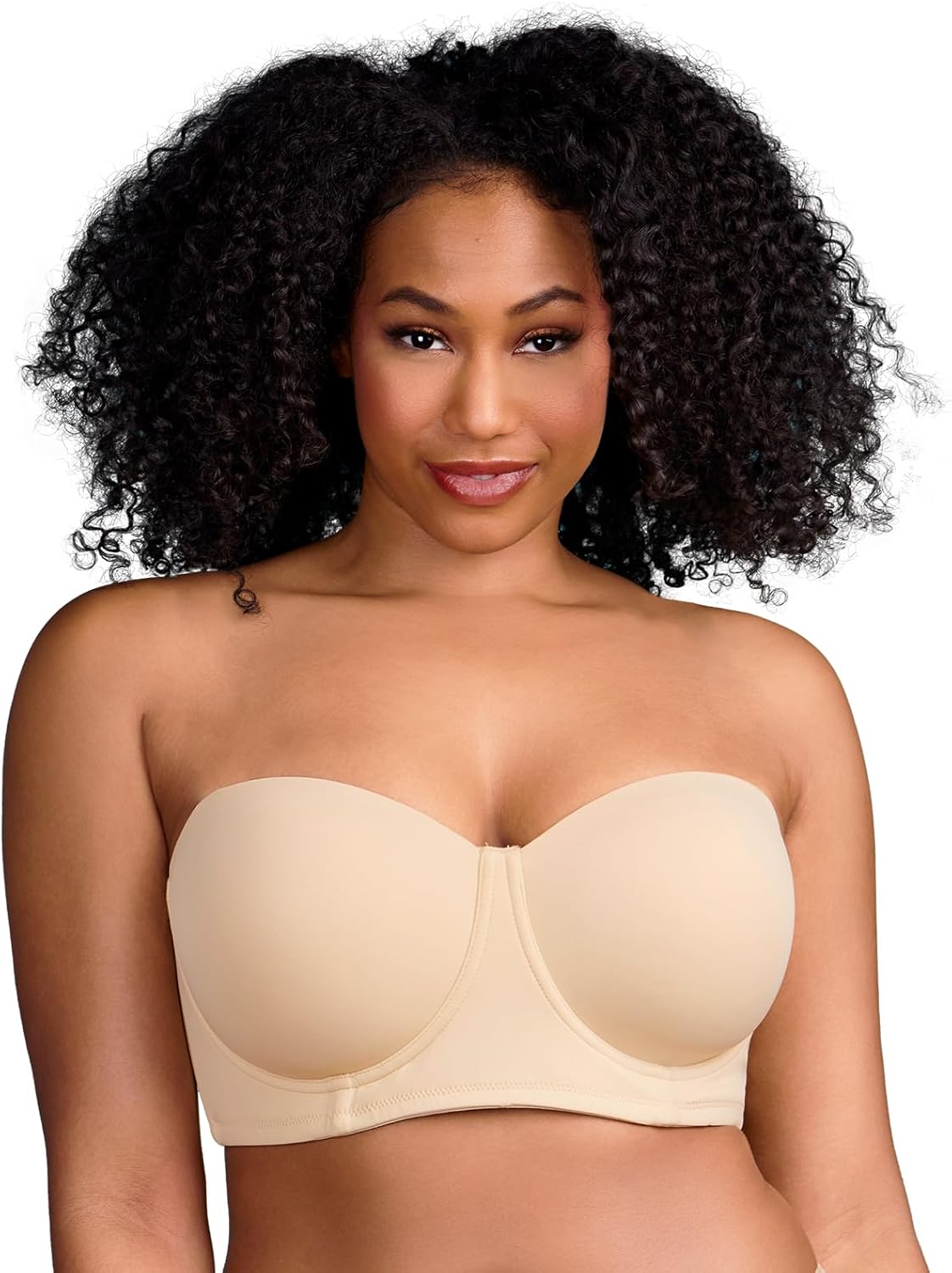 SFRCORD® Strapless Bras for Women Push Up. Underwire Bra for Big Busted. Supportive Lift Balconette Padded T-Shirt Bras