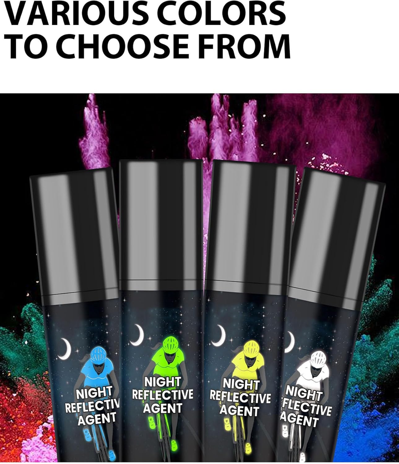 CZTICLE® glow in the dark clear spray paint reflective spray paint outdoor waterproof glow-in-the-dark acrylic paint for bicycle yellow