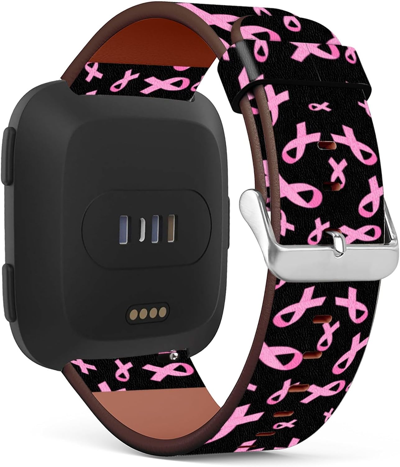 CILIFER® Compatible with Fitbit Versa 2 / Versa/VersaLite/VersaSE Patterned PU Leather Band Replacement Strap.