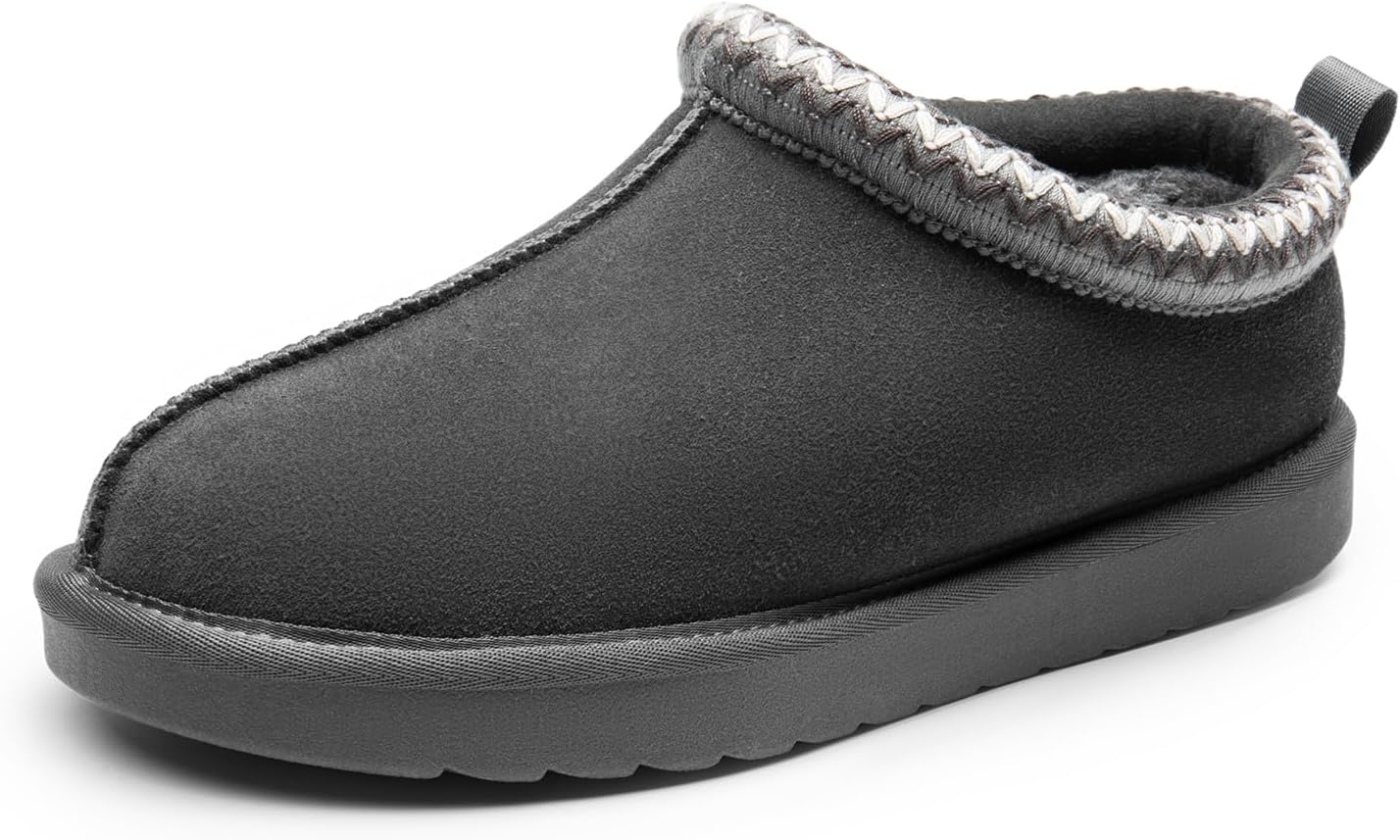 Cilifer® Women's Fuzzy Cozy Slippers Genuine Suede Indoor Outdoor Fluffy Home Comfy Winter Slip