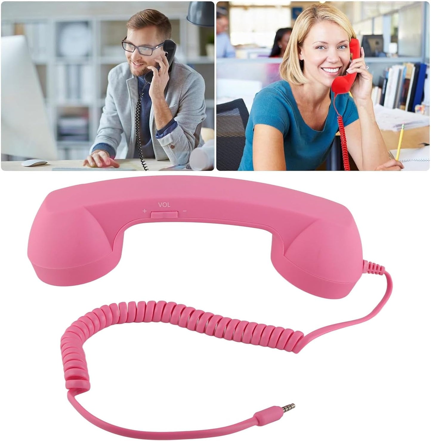 CILIFER® Retro Phone Handset with Wireless Bluetooth and USB Handsets for Cell Phones Radiation-Proof Comfortable Call.