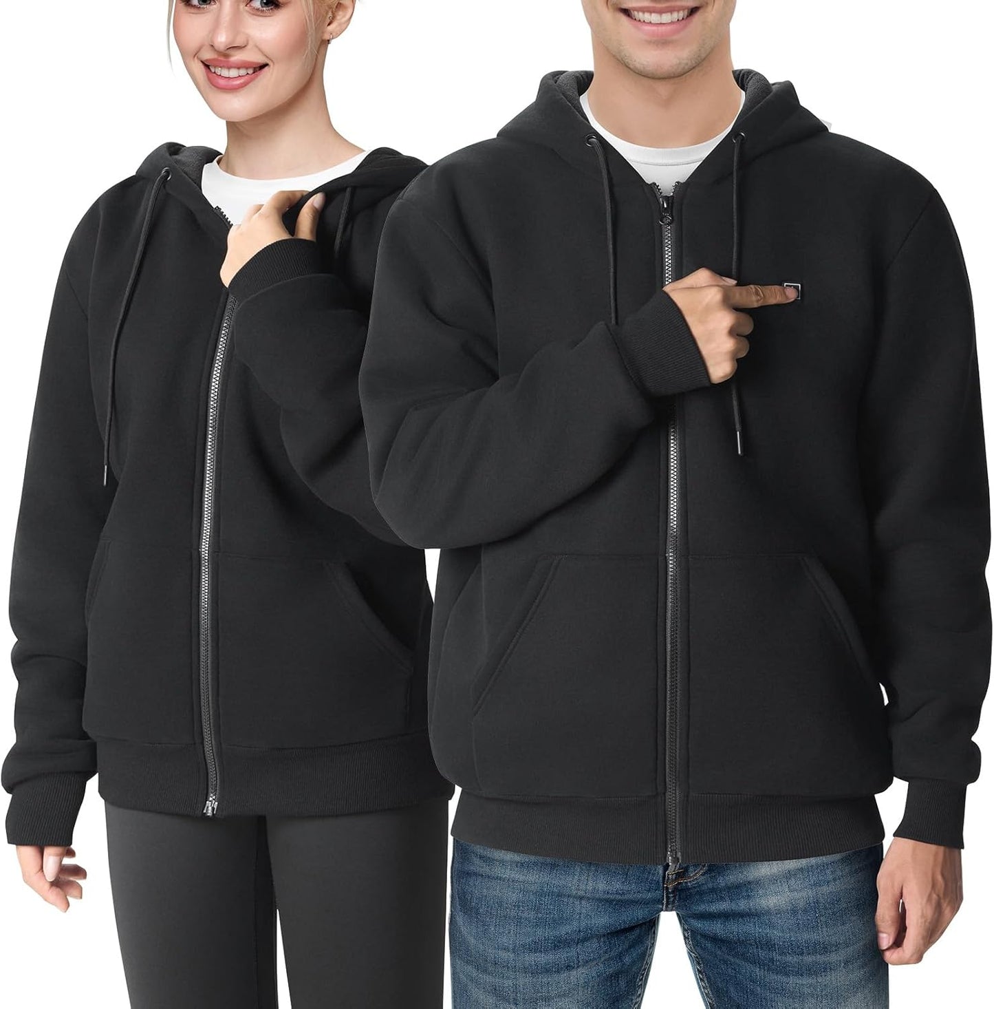 SFRCORD® Jackets for Women Men with Battery Pack 7.4v. Winter Heated Coat.