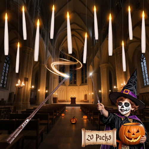 CZTICLE® Indoor Decoration Floating Candles with Wand