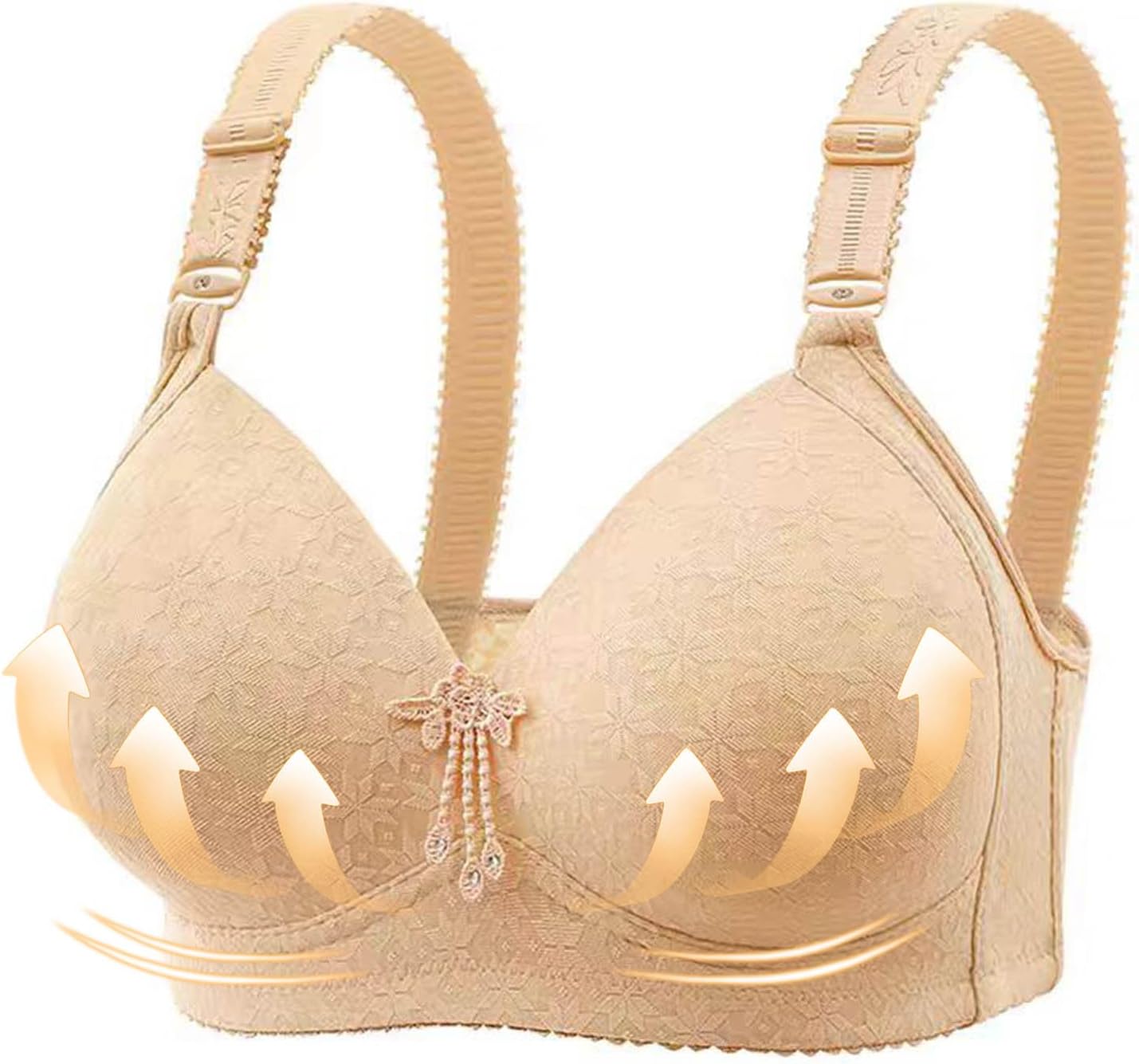 SFRCORD® Women's Comfort Classic Push Up Seamless Throat Bra Large Size Without Armor Throat Bra Sports Bra Throat Daily