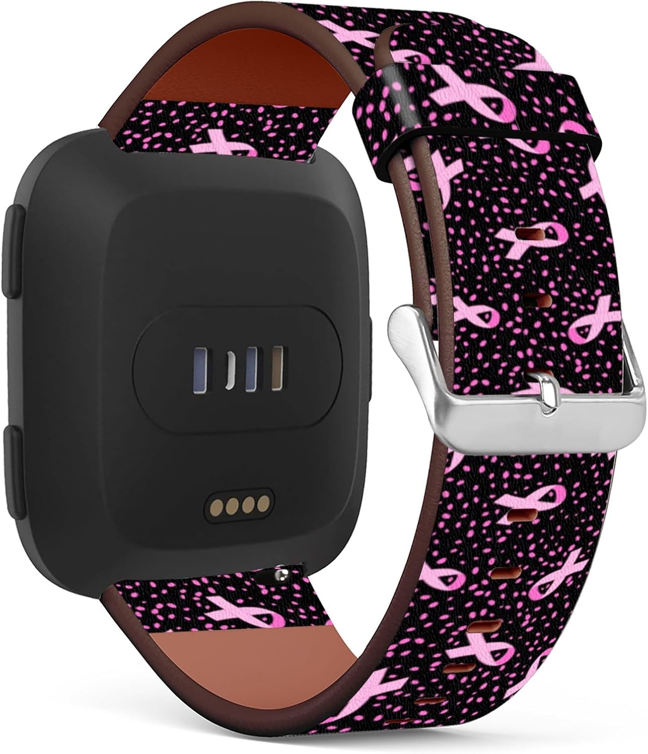 CILIFER® Compatible with Fitbit Versa 2 / Versa/VersaLite/VersaSE Patterned PU Leather Band Replacement Strap.