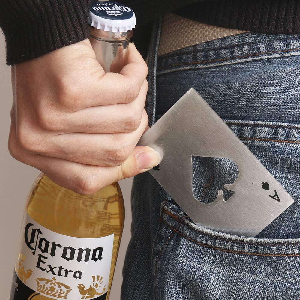 CILIFER® Stainless Steel Casino Poker Bottle Opener Set