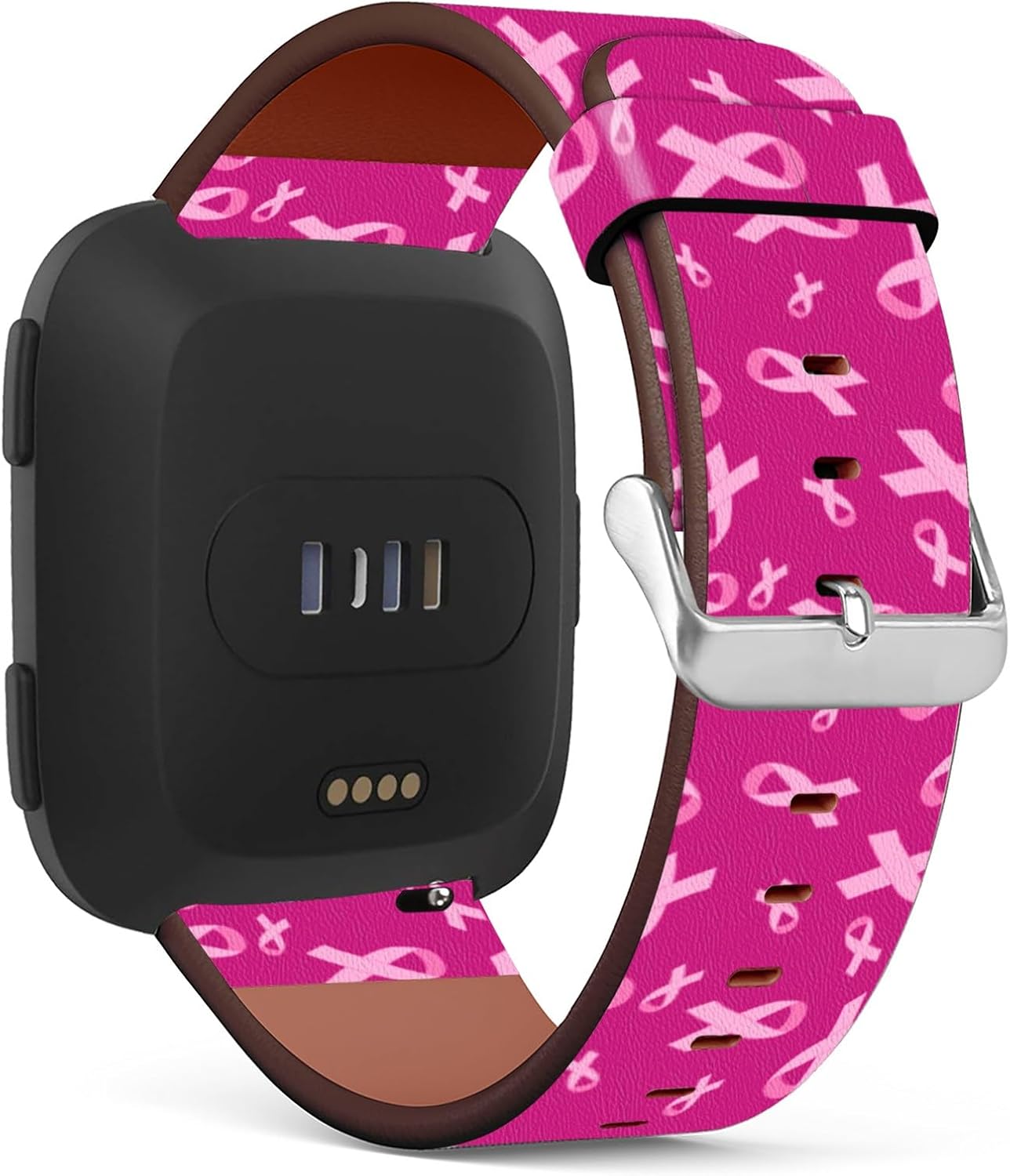 CILIFER® Compatible with Fitbit Versa 2 / Versa/VersaLite/VersaSE Patterned PU Leather Band Replacement Strap.