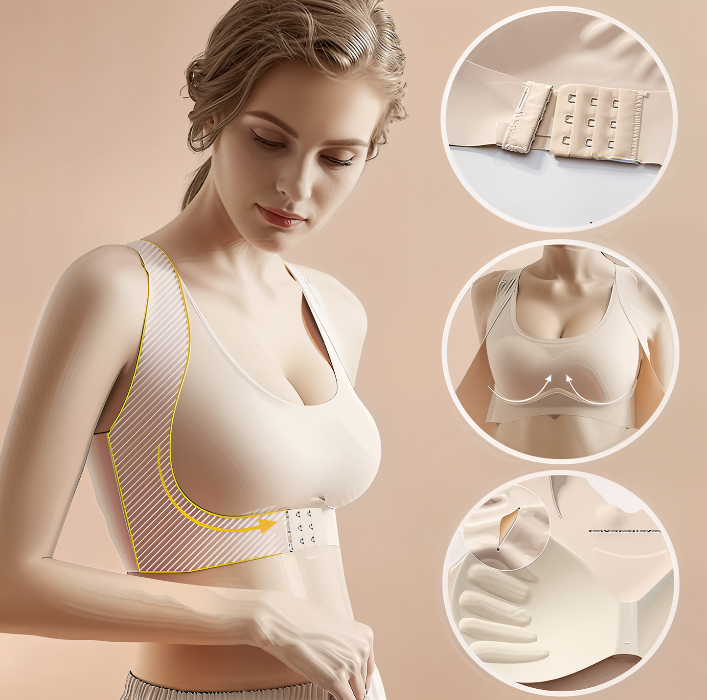 SFRCORD® wire-free Posture-Fix bra