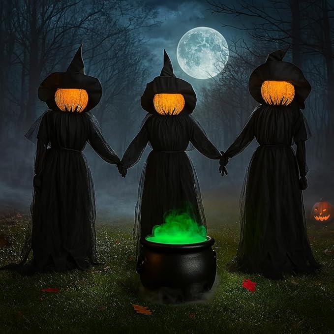 2025 Halloween Special 🧙♀️Lighted Halloween Witch Stakes