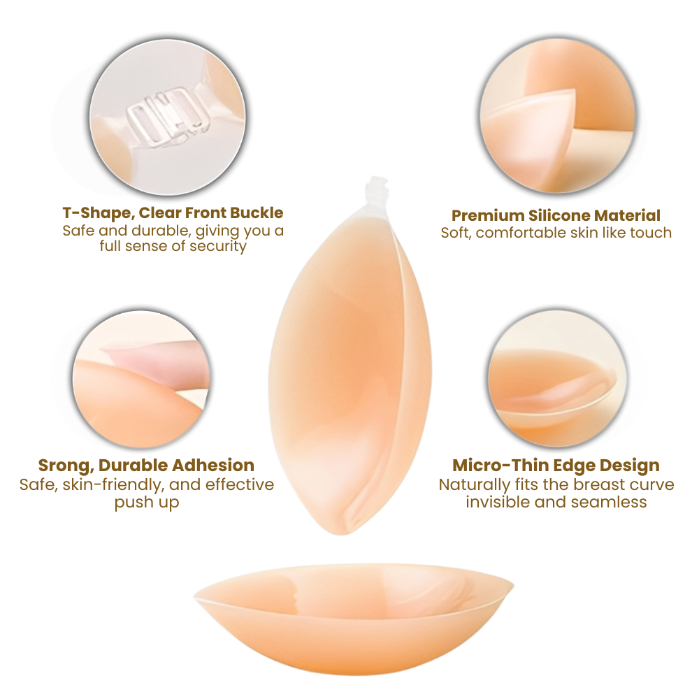 Luhaka® Adhesive Bra Strapless Sticky Invisible Push Up Silicone