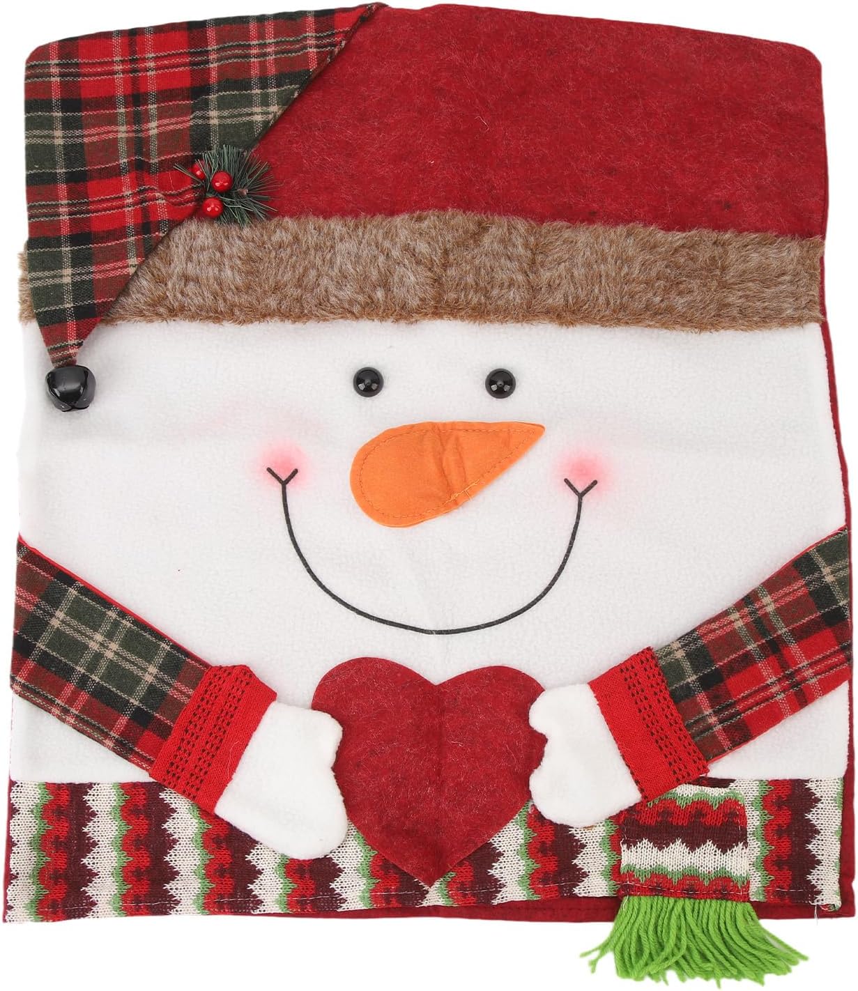CZTICLE® Dining Chair Back Covers. Non-Slip Christmas Dining Chair Slipcovers. Chair Back Covers. Dining Room Chair Decor (Santa)