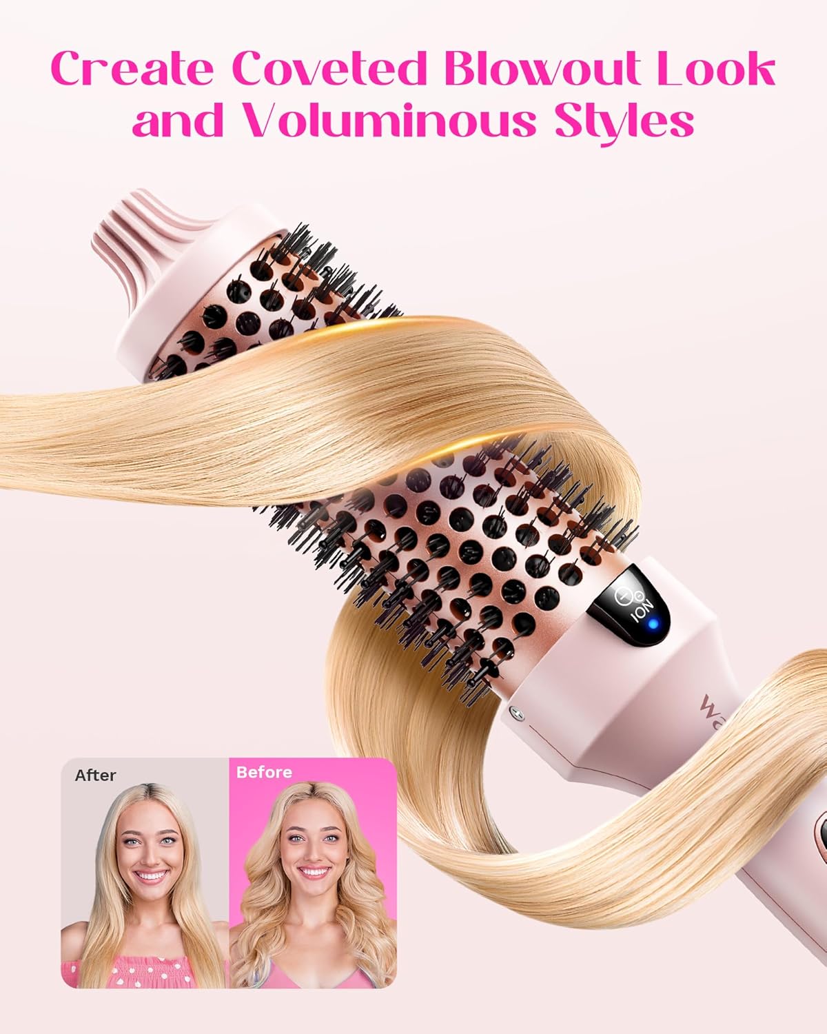CZTICLE® Blowout Boost Thermal Brush and Cool Curl Airflow Styler
