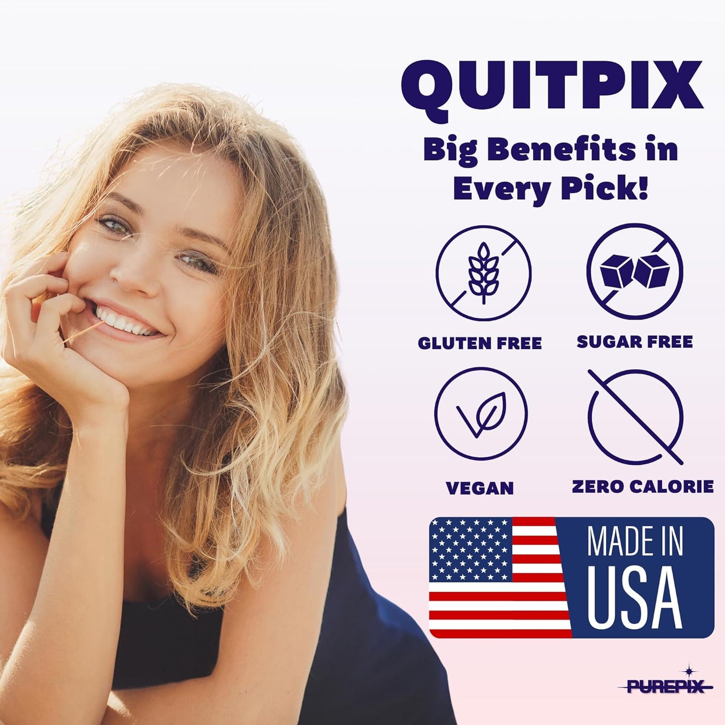 CZTICLE® Help Quit Smoking Extra Thick Boosting Flavored Toothpicks with Lobelia to Help Quit Smoking - Oral Fixation - Nicotine Free Toothpicks - 4 Flavors Kosher Variety Pack