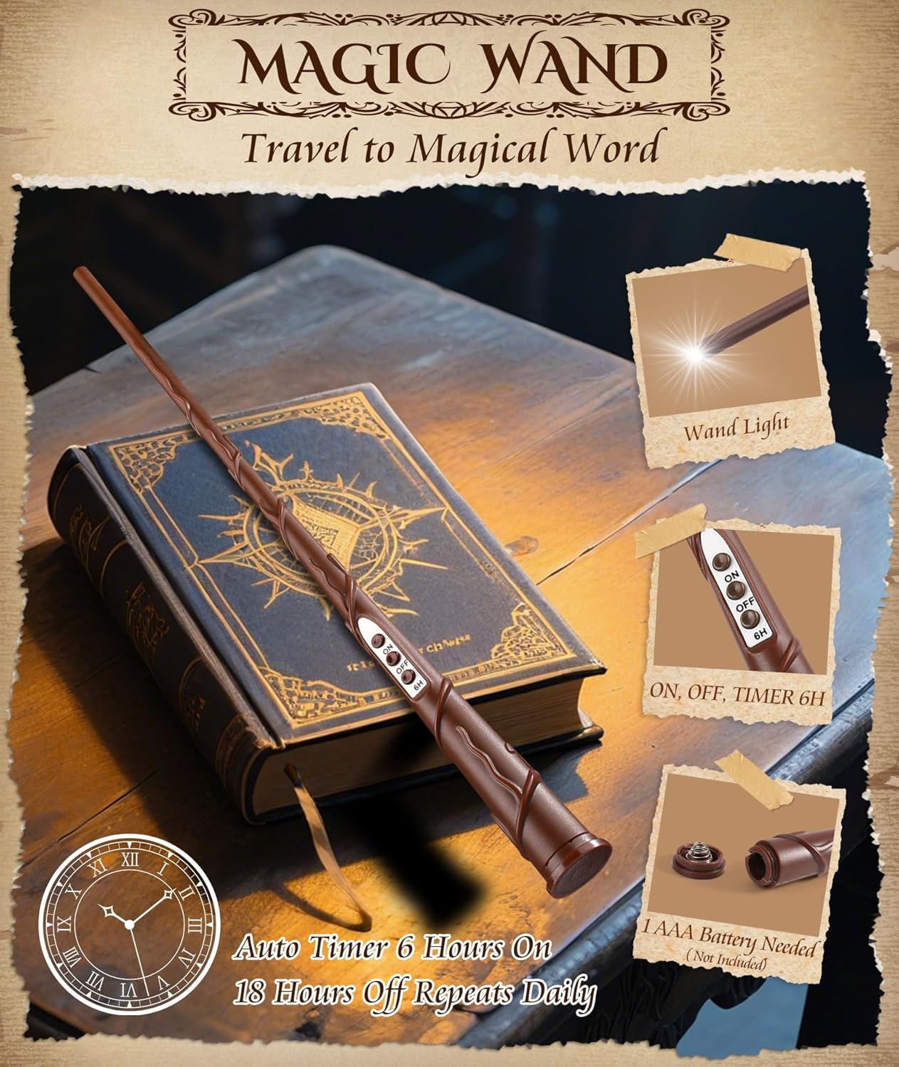 CZTICLE® Indoor Decoration Floating Candles with Wand