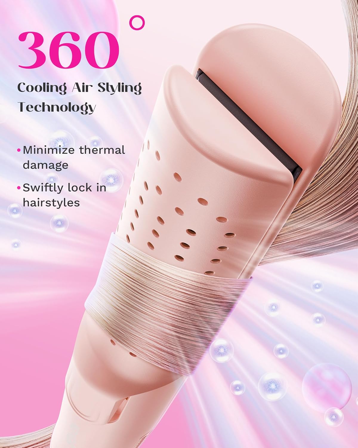 CZTICLE® Blowout Boost Thermal Brush and Cool Curl Airflow Styler