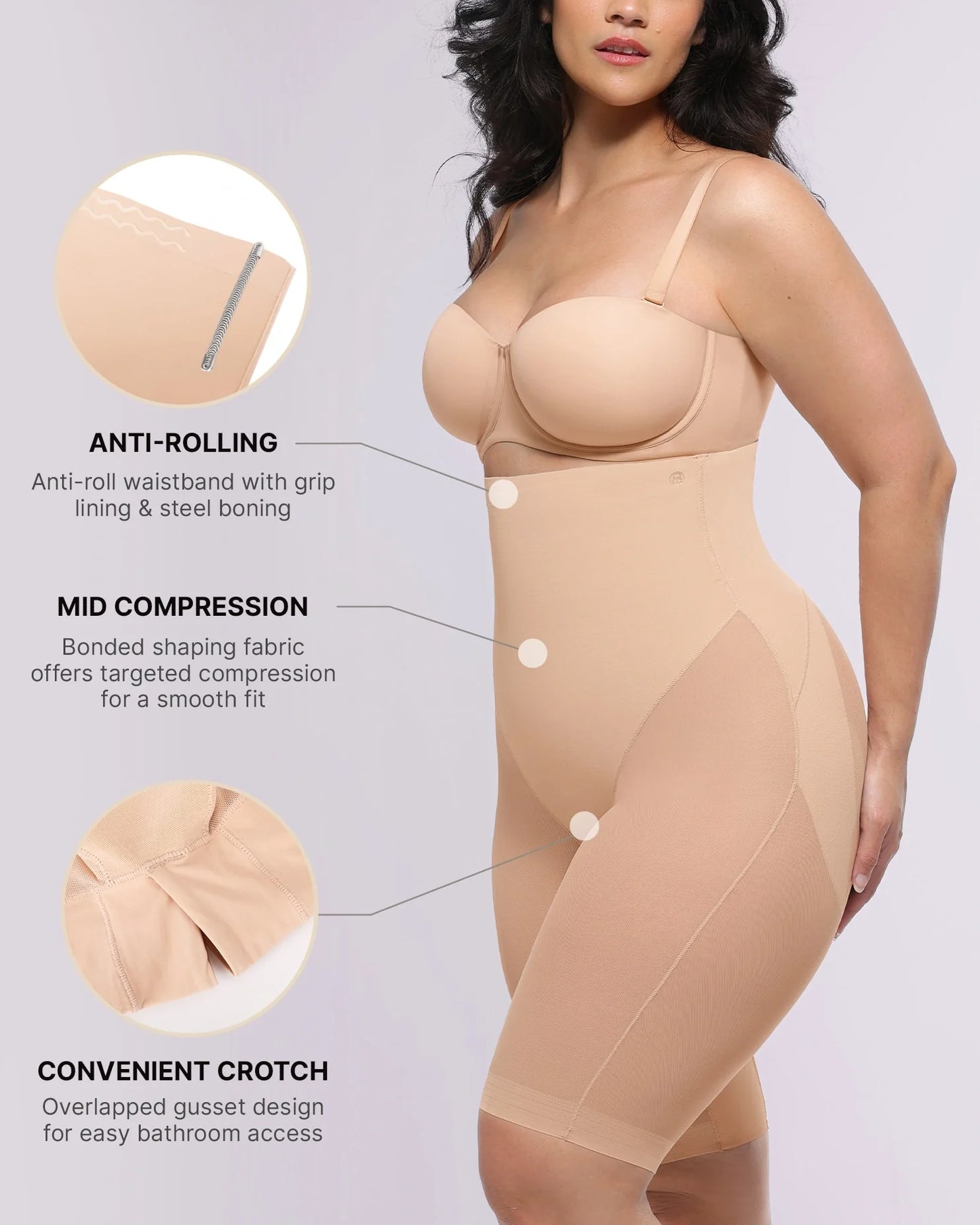 SFRCORD® Butt-Lifting Above-Knee Short