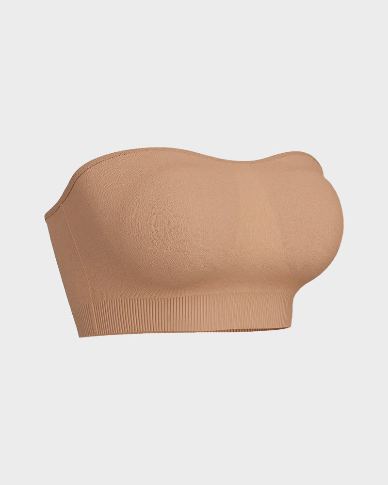 SFRCORD® Strapless Bras Non-Slip Silicone Padded Bandeau Bra(2 Pack)