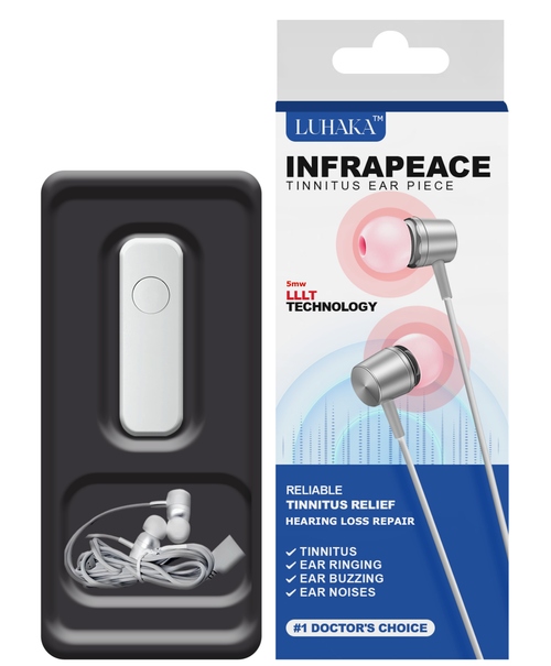 🔥 Anniversary Promotion 🔥 LUHAKA™ Infrapeace ➤ Red Light Therapy Ear Plugs