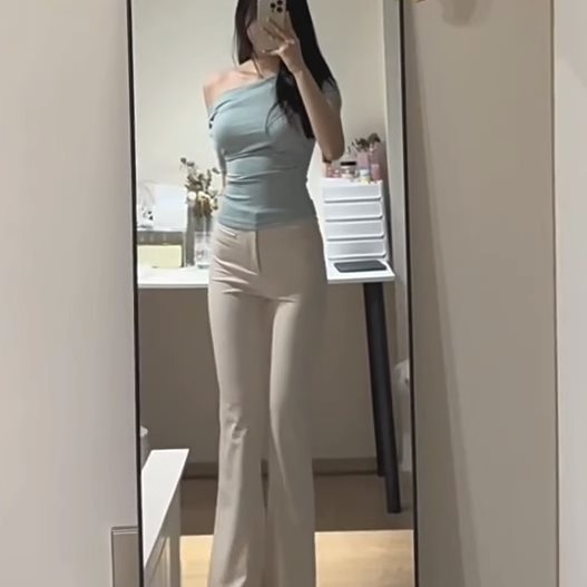 SFRCORD® Korean Style Women's High-Waist Flare Dress Pants - 2025 New Spring/Fall Collection
