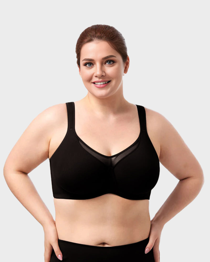 SFRCORD® Plus Size Cooling Full Coverage Minimizer Bra