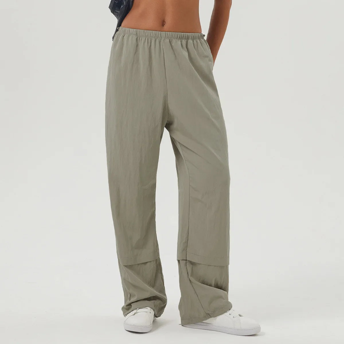 SFRCORD® Women Loose Yoga Pants Solid Color Outdoor Jogger Pants Breathable Quick Dry Pocket Sweatpants Female Running Sportswear