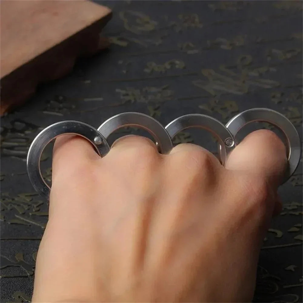 CZTICLE® Stainless Steel fidget toy Rotatable Foldable Ring