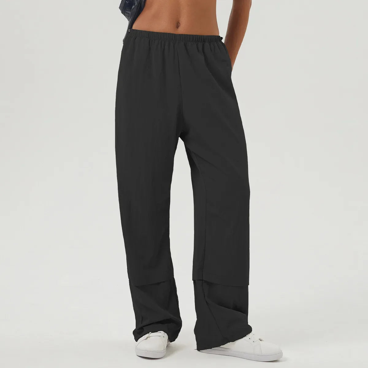 SFRCORD® Women Loose Yoga Pants Solid Color Outdoor Jogger Pants Breathable Quick Dry Pocket Sweatpants Female Running Sportswear